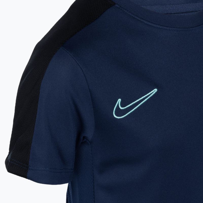 Детска футболна фланелка Nike Dri-Fit Academy23 midnight navy/black/hyper turquoise 3