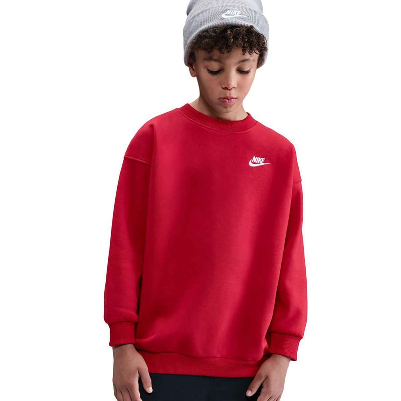 Детски суитшърт Nike Sportswear Club Fleece university red/white 7