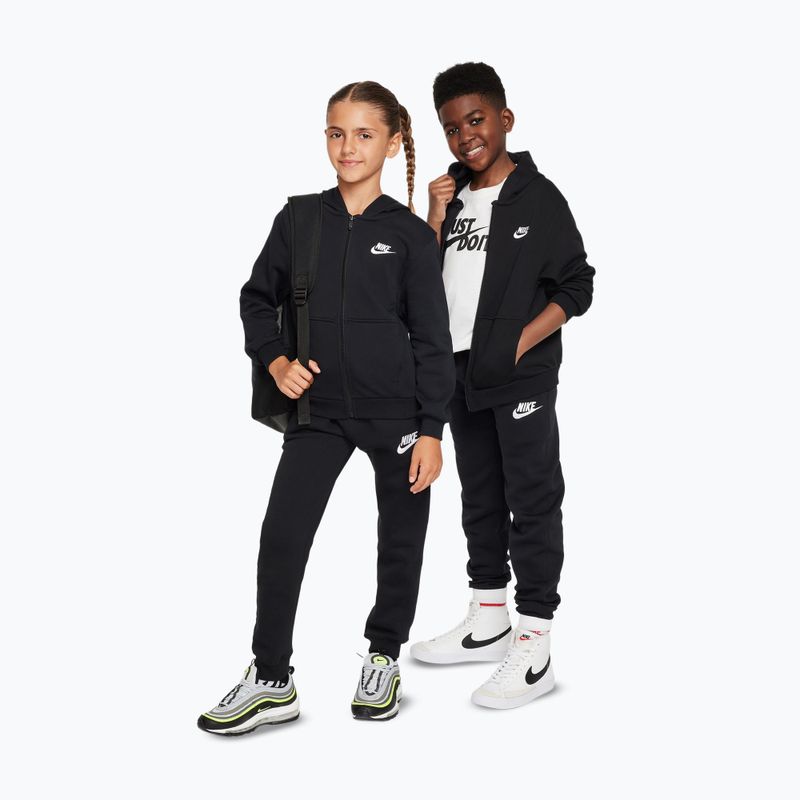 Детски суитшърт Nike Club Fleece black/white 2