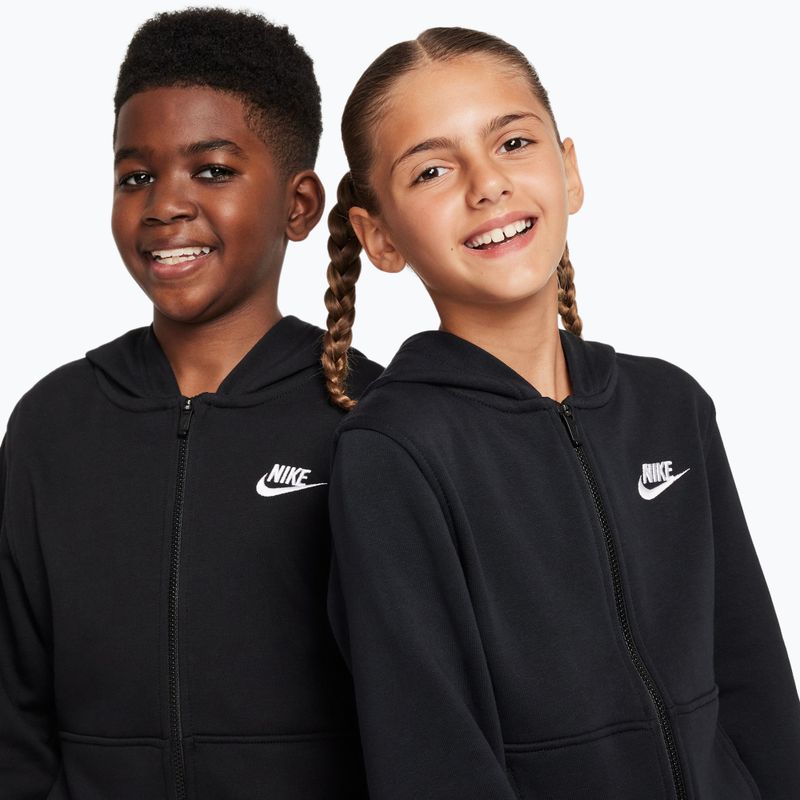 Детски суитшърт Nike Club Fleece black/white 4