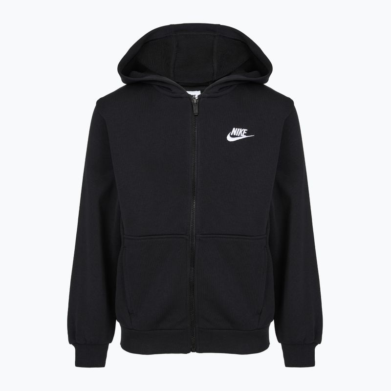 Детски суитшърт Nike Club Fleece black/white