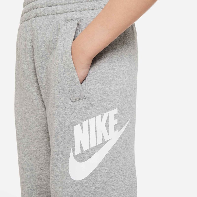 Детски панталони Nike Club Fleece dark grey heather/base grey/white 4