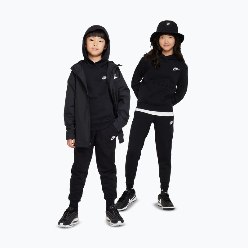 Детски суитшърт Nike Sportswear Club Fleece black/white 2
