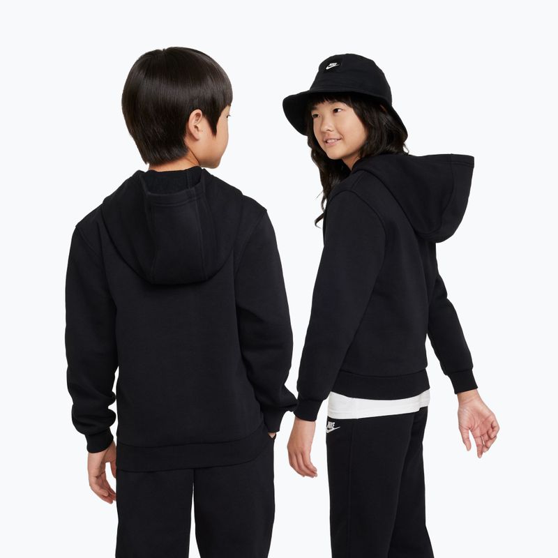 Детски суитшърт Nike Sportswear Club Fleece black/white 3