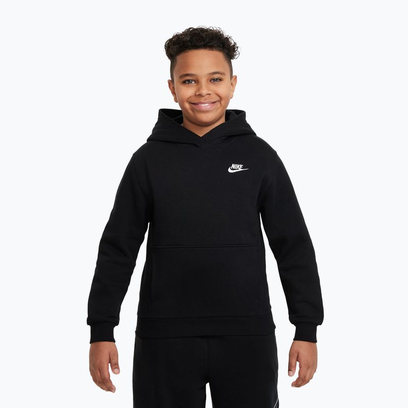 Детски суитшърт Nike Sportswear Club Fleece black/white 5