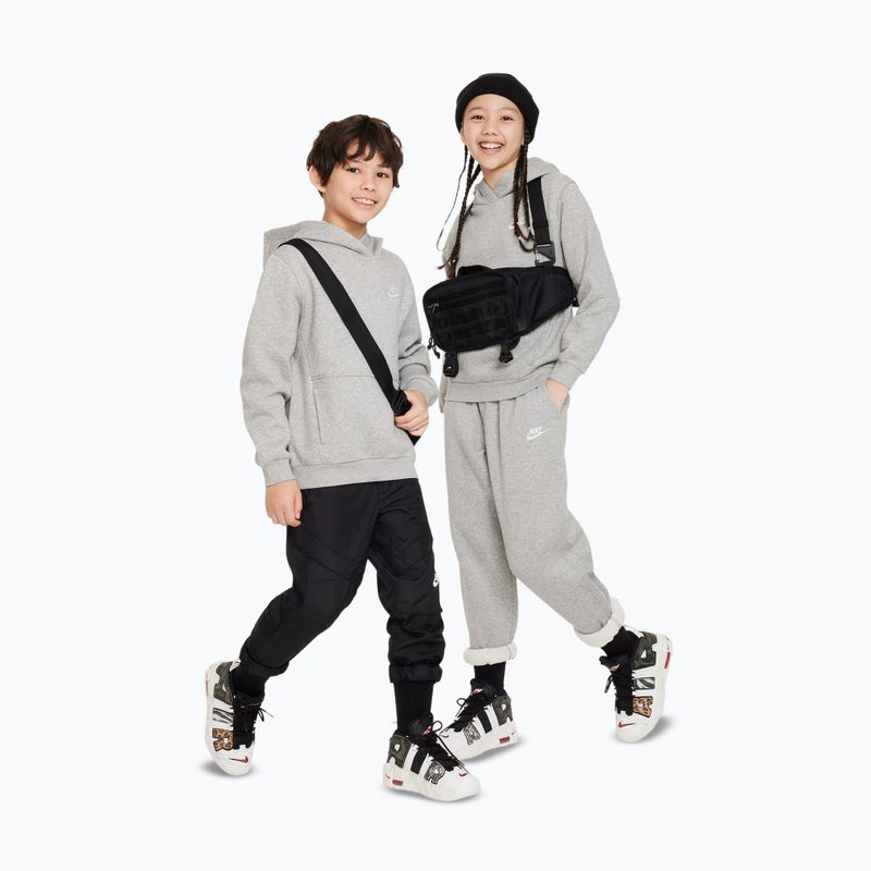Детски суитшърт Nike Sportswear Club Fleece dark grey heather/white 2