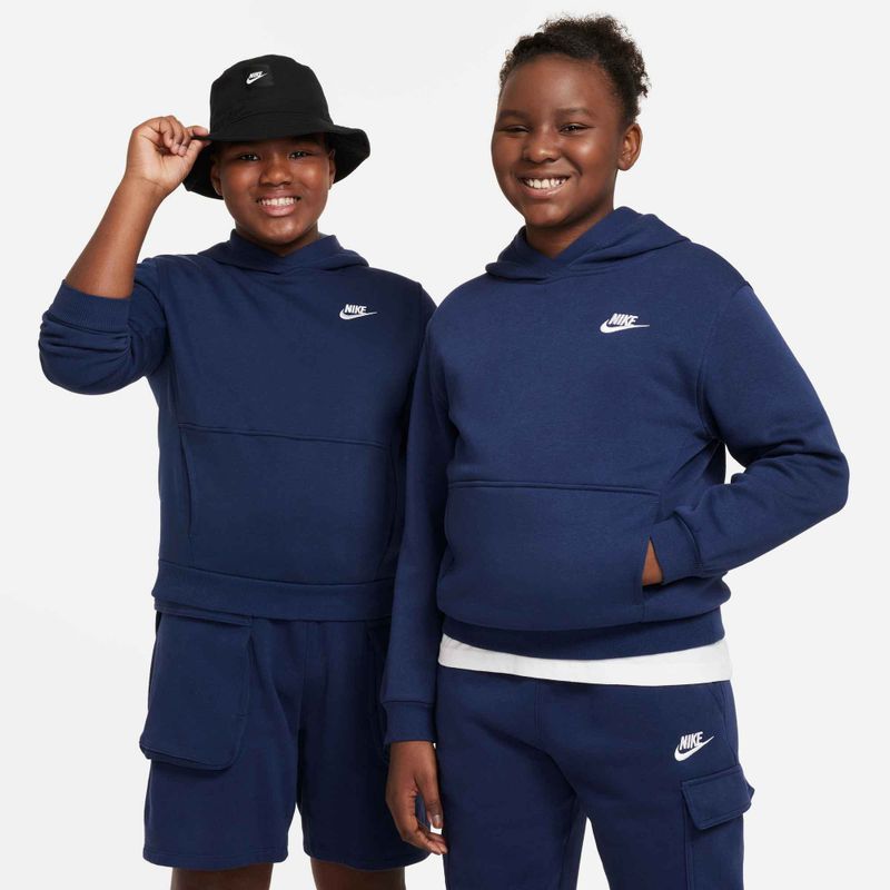 Детски суитшърт Nike Sportswear Club Fleece midnight navy/white 4