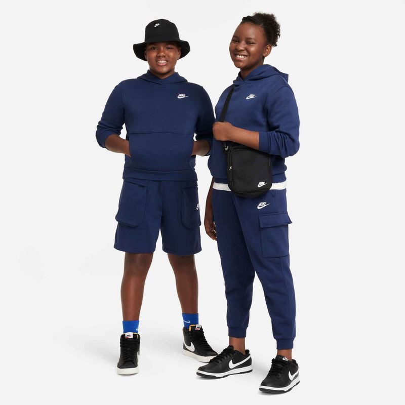 Детски суитшърт Nike Sportswear Club Fleece midnight navy/white 5