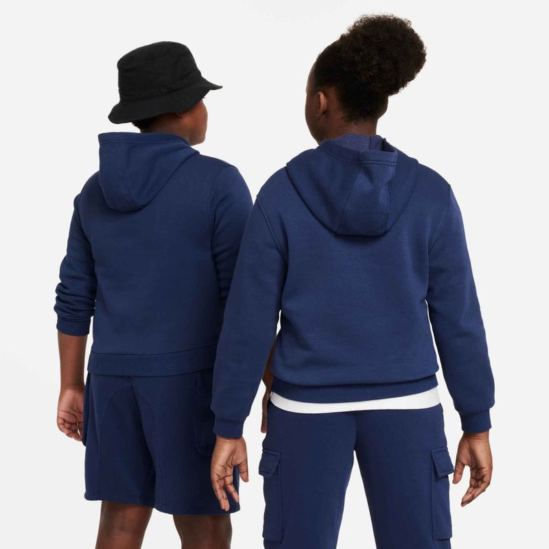 Детски суитшърт Nike Sportswear Club Fleece midnight navy/white 6