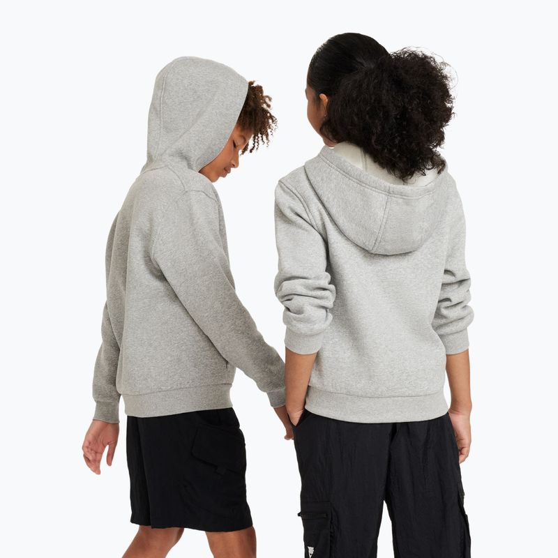 Детски суитшърт Nike Sportswear Club Fleece dark grey heather/base grey/white 3