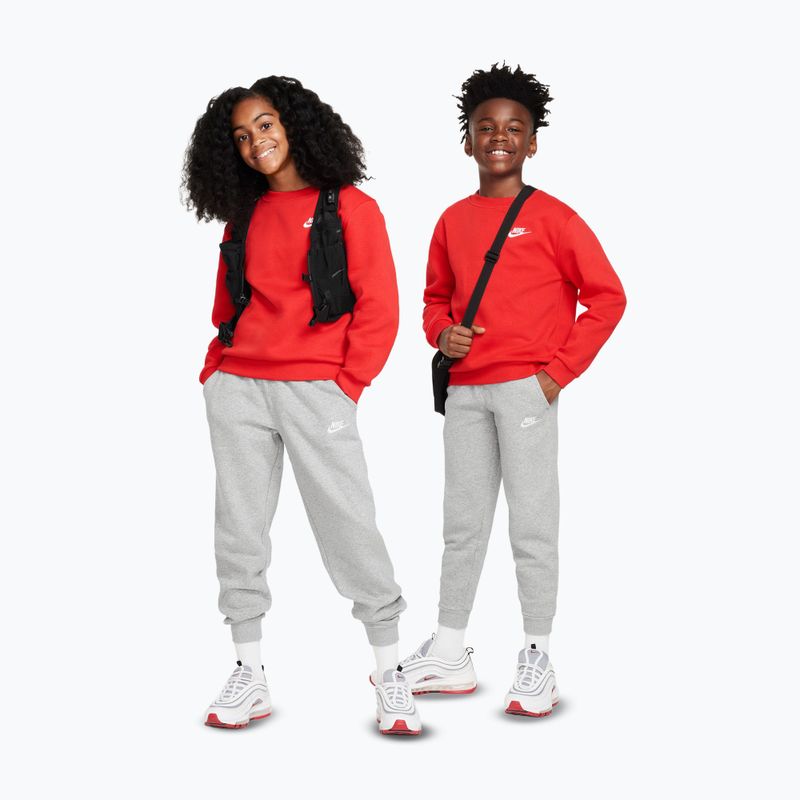 Детски панталони Nike Sportswear Club Fleece dark grey heather/base grey/white 2