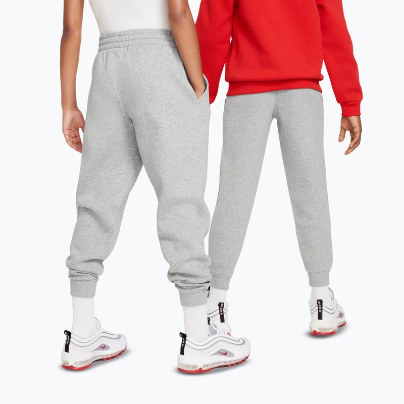 Детски панталони Nike Sportswear Club Fleece dark grey heather/base grey/white 3