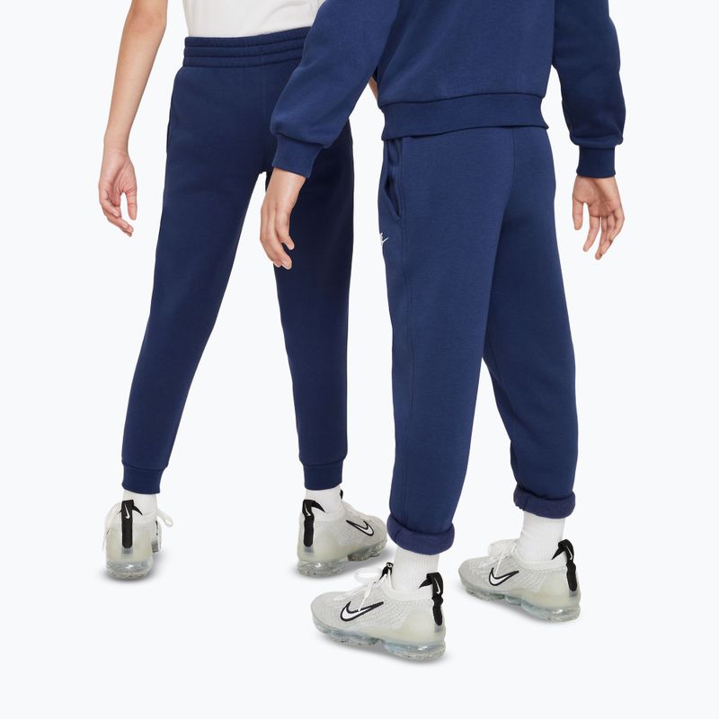 Детски панталони Nike Sportswear Club Fleece midnight navy/white 3