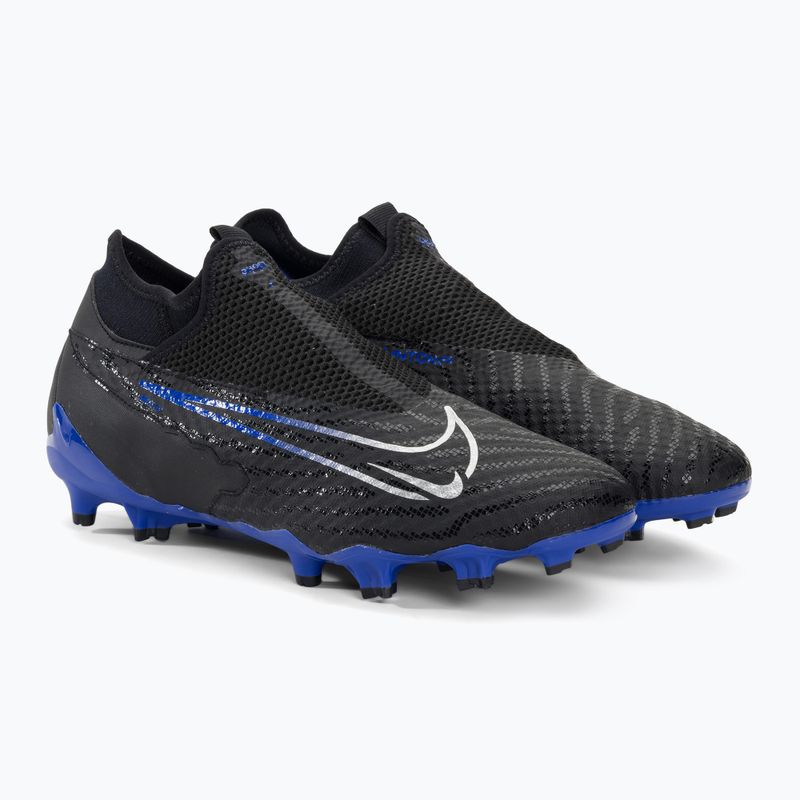 Nike Phantom GX Academy DF FG/MG черни/хром/хипер роял футболни обувки 4