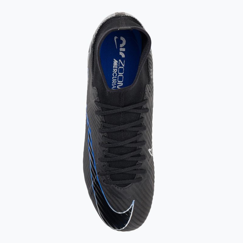 Nike Zoom Mercurial Superfly 9 Academy MG футболни обувки черни/хром/хипер реални 6