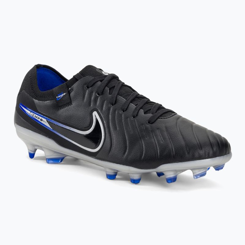 Nike Tiempo Legend 10 Pro FG футболни обувки черни/хром/хипер реални