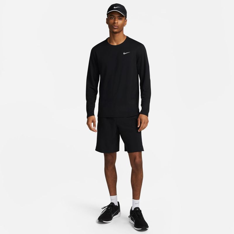 Мъжка блуза за бягане с дълъг ръкав Nike Miler Dri-Fit UV black 2