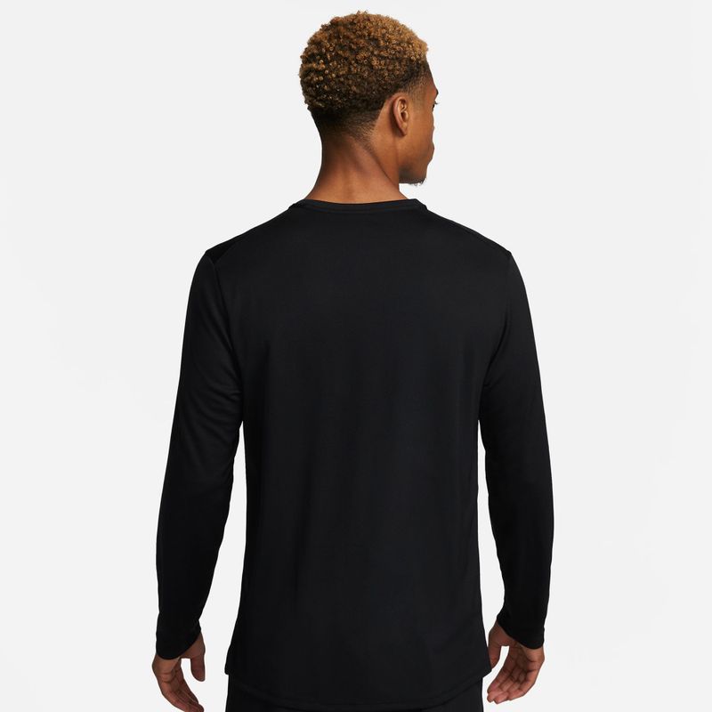 Мъжка блуза за бягане с дълъг ръкав Nike Miler Dri-Fit UV black 3