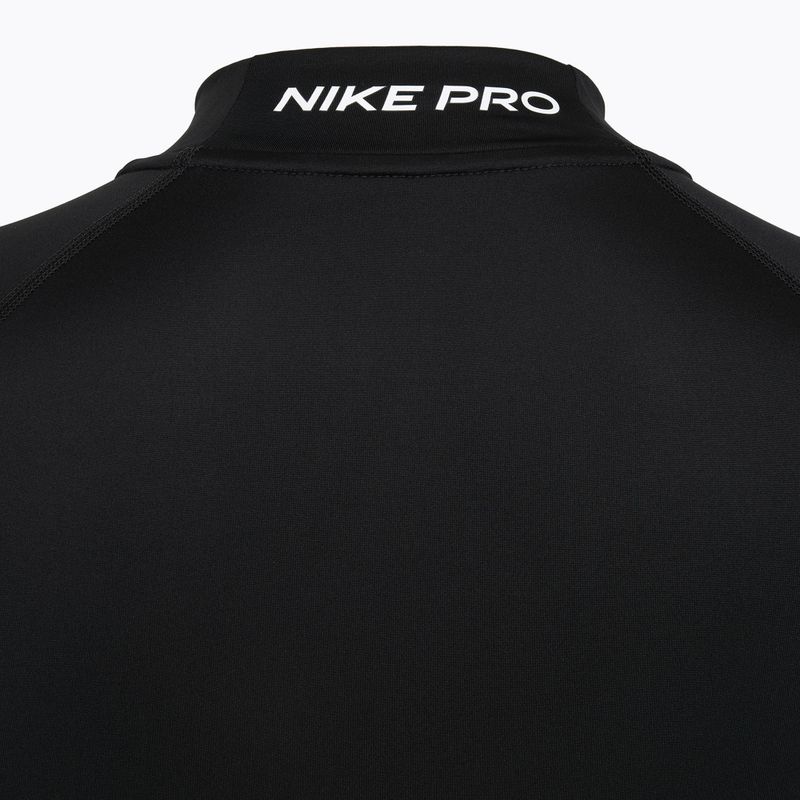 Мъжка блуза с дълъг ръкав за тренировка Nike Pro Dri-Fit Mock-Neck black/white 9
