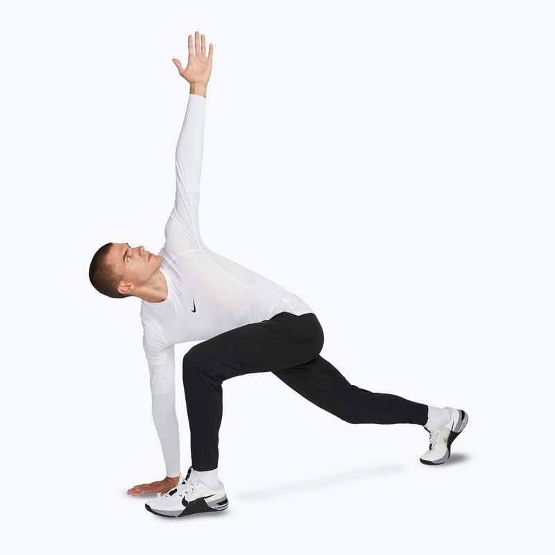 Мъжка блуза с дълъг ръкав за тренировка Nike Pro Dri-Fit Tight Fitness white/black 2