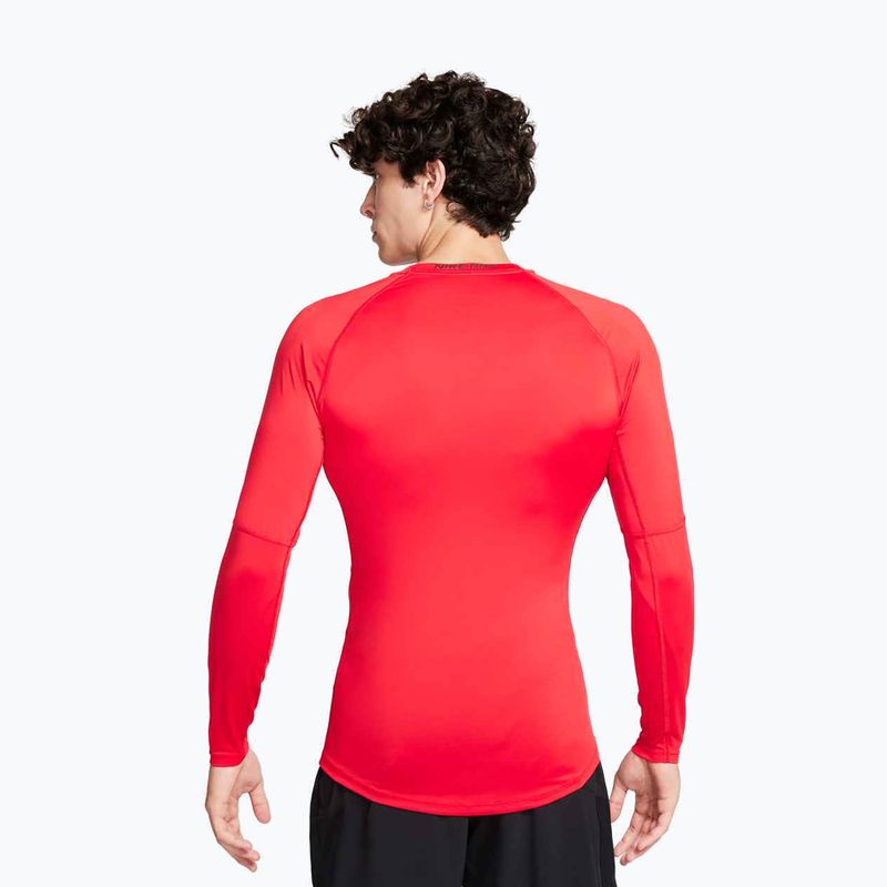 Мъжка блуза с дълъг ръкав за тренировка Nike Pro Dri-Fit Tight Fitness university red/black 3