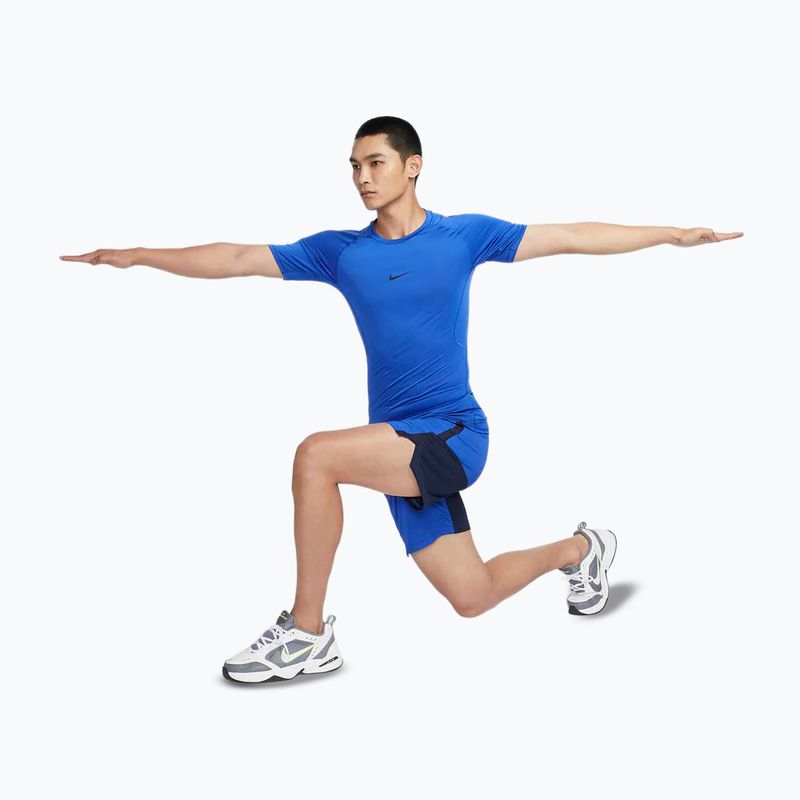 Мъжка тениска за тренировка Nike Pro Dri-Fit Tight Fitness royal/black 2