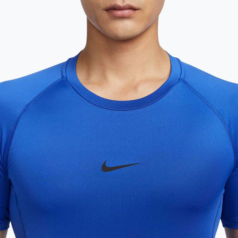 Мъжка тениска за тренировка Nike Pro Dri-Fit Tight Fitness royal/black 4
