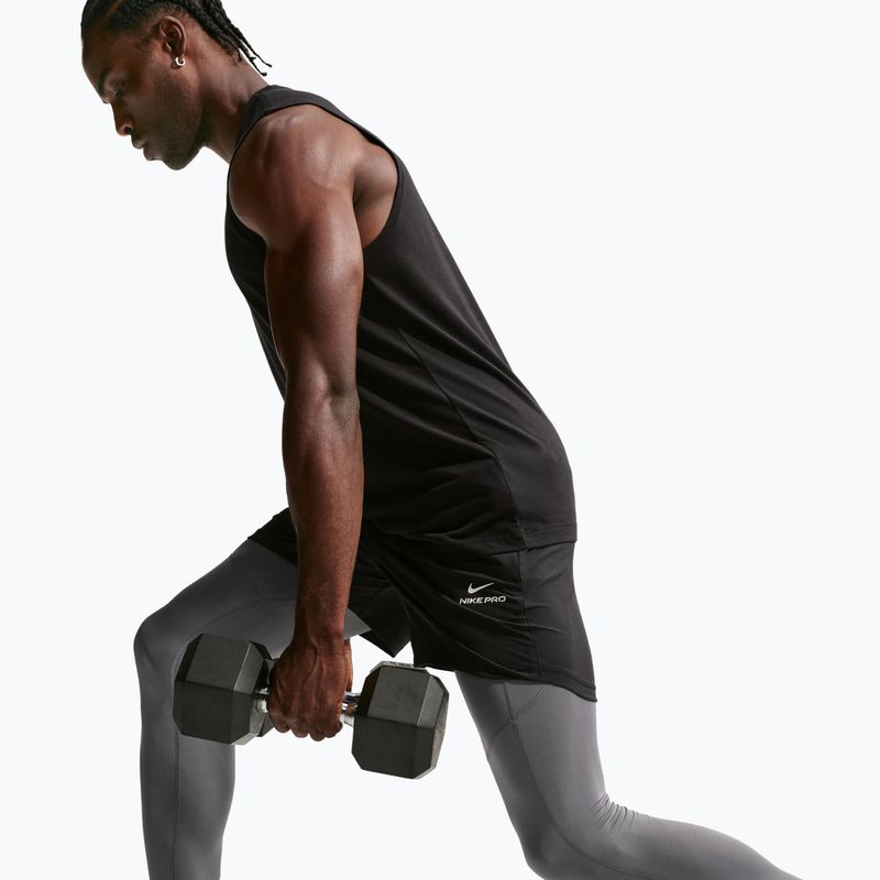 Мъжки тренировъчен клин Nike Pro Dri-Fit Tight Fitness smoke grey/black 6