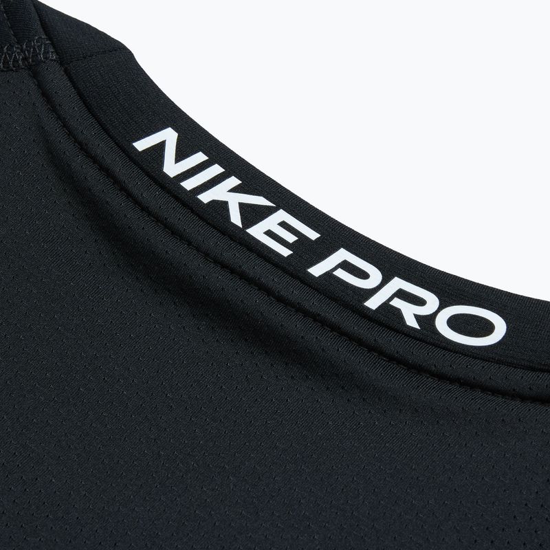 Мъжки тренировъчен суитшърт с дълъг ръкав Nike Pro Warm LS черен/бял 4