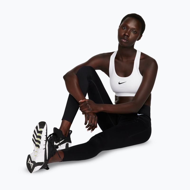 Спортен сутиен Nike Swoosh Medium Support Training Bra white/stone mauve/black 5