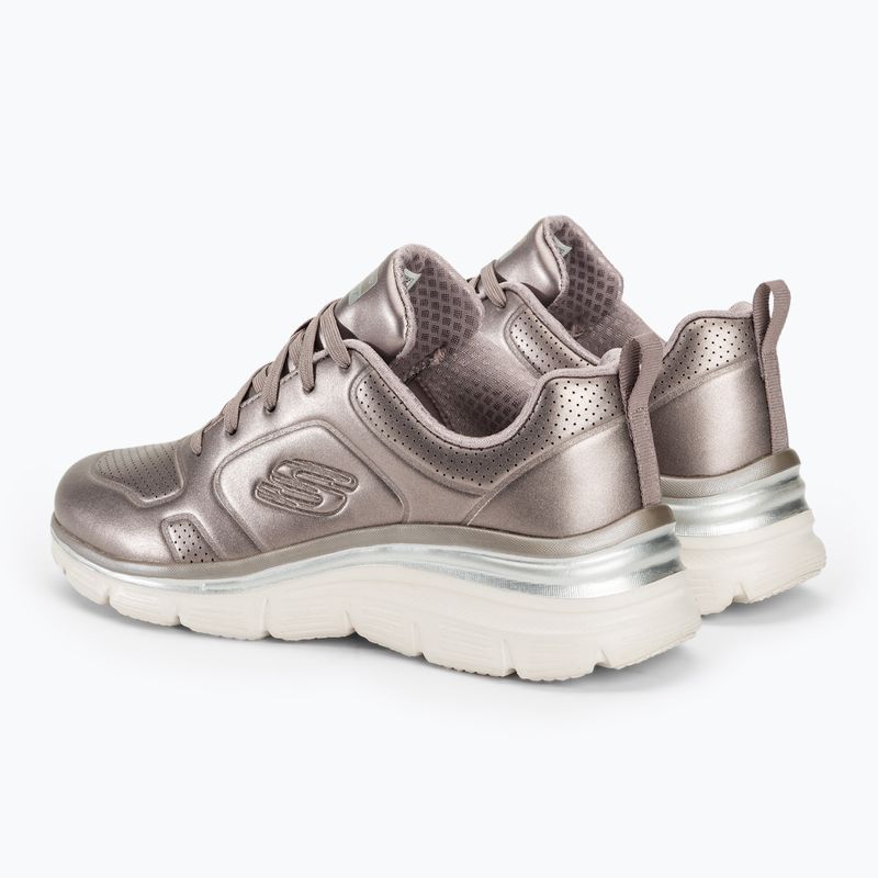 SKECHERS Fashion Fit Glow Up pewter дамски обувки 3