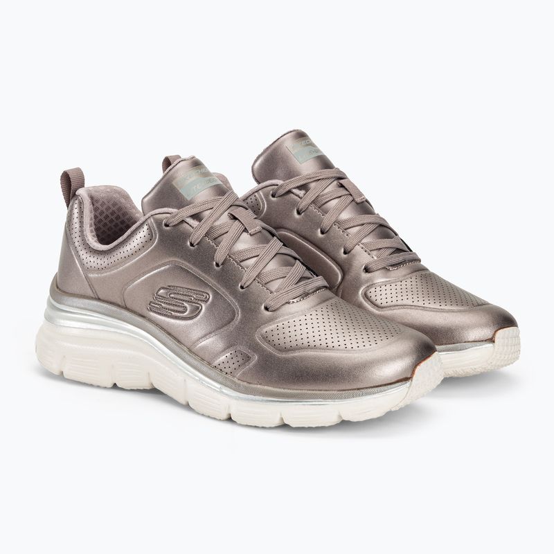 SKECHERS Fashion Fit Glow Up pewter дамски обувки 4
