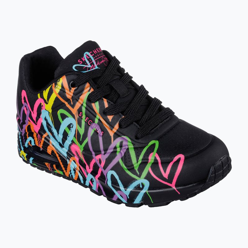 Дамски обувки SKECHERS JGoldcrown Uno Highlight Love black/multicolor 8