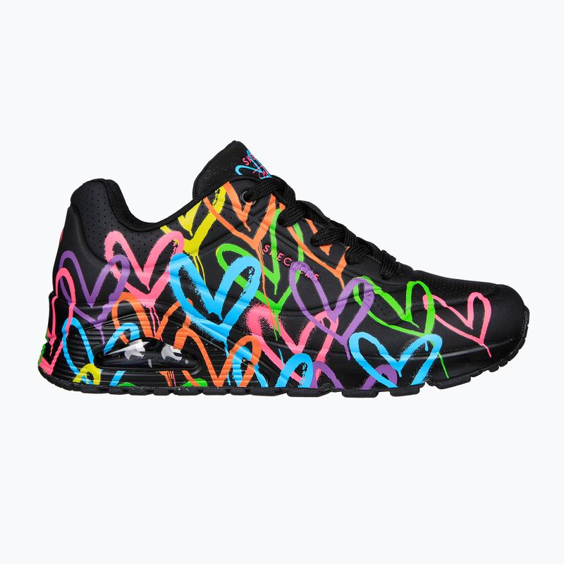 Дамски обувки SKECHERS JGoldcrown Uno Highlight Love black/multicolor 9