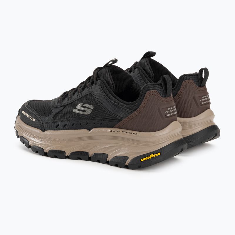 Мъжки обувки за трекинг SKECHERS D'Lux Trekker черни/естествени 3