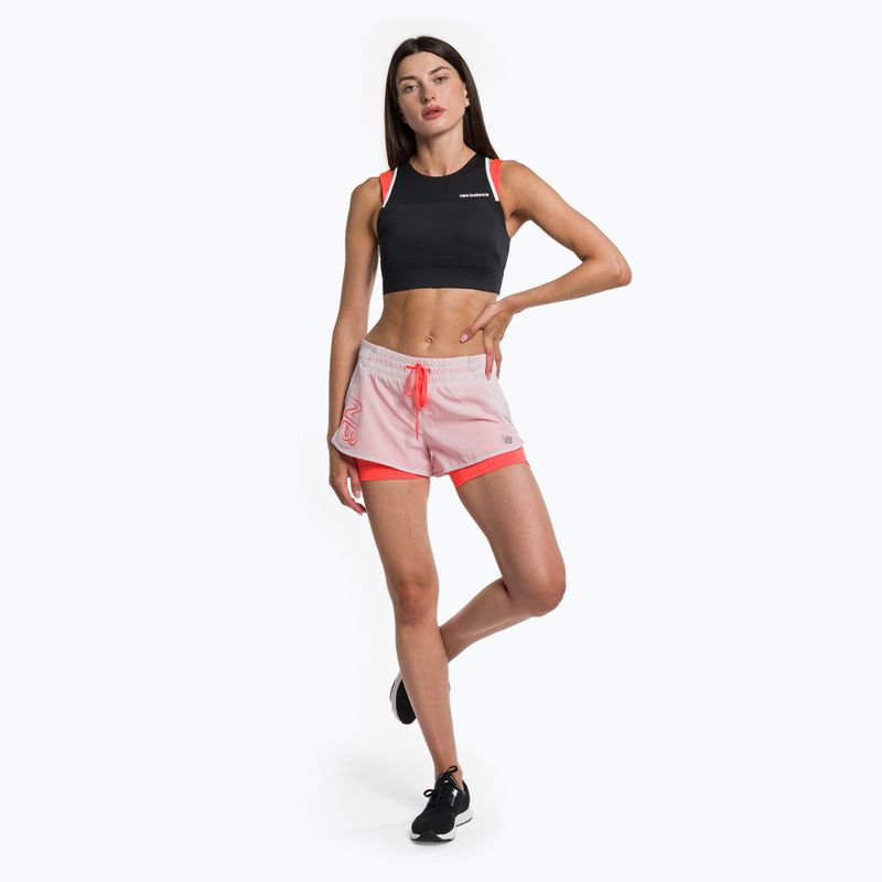 New Balance Printed Impact Run 2In1 Pink Къси панталони за бягане WS21271SOI за жени 2