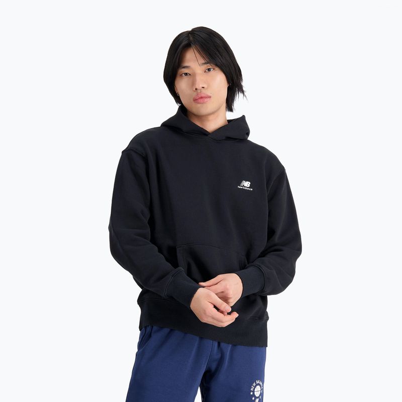 Мъжки New Balance Hoops Fleece Hoodie black