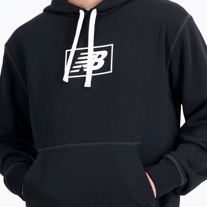 Мъжки суитшърт New Balance Essentials Hoodie black 4