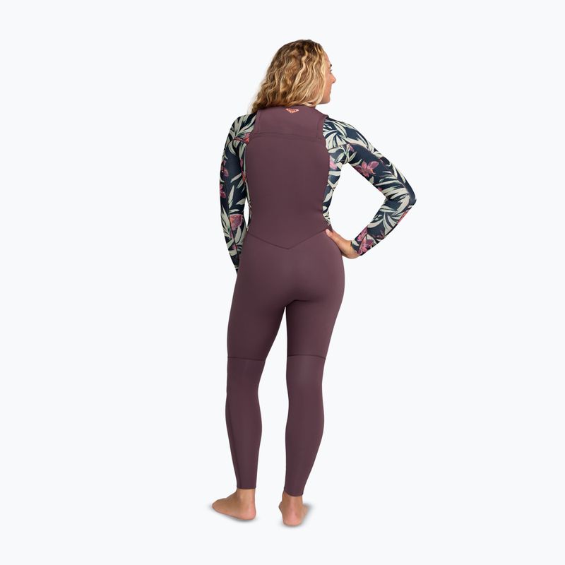 Дамски неопренов костюм за плуване ROXY 4/3 mm Swell Natural Front Zip black multi 2