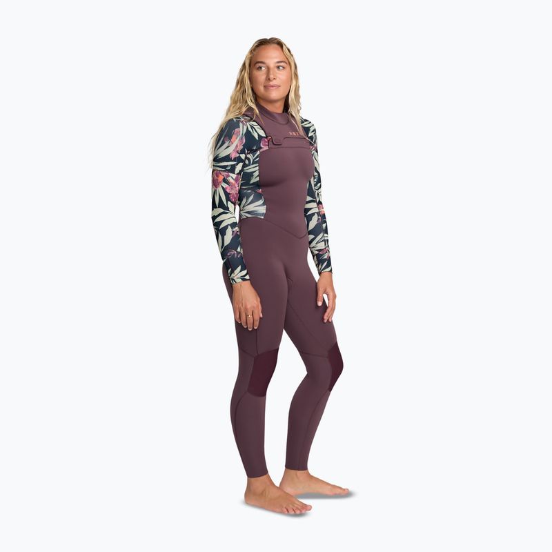 Дамски неопренов костюм за плуване ROXY 4/3 mm Swell Natural Front Zip black multi 3