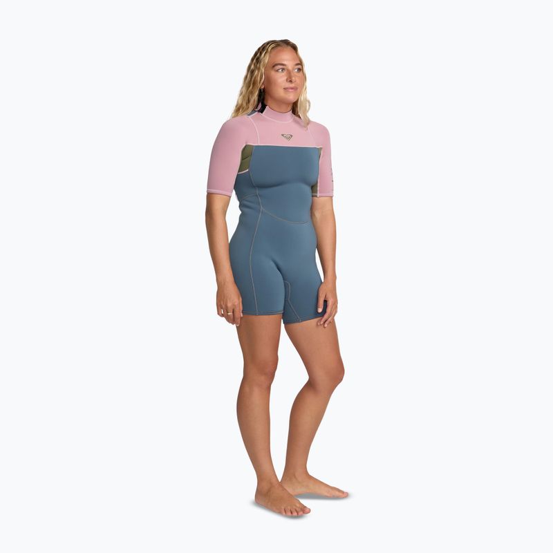 Дамски неопренов костюм за плуване ROXY 2/2 mm Prologue+ SS Springsuit Flock ash 3