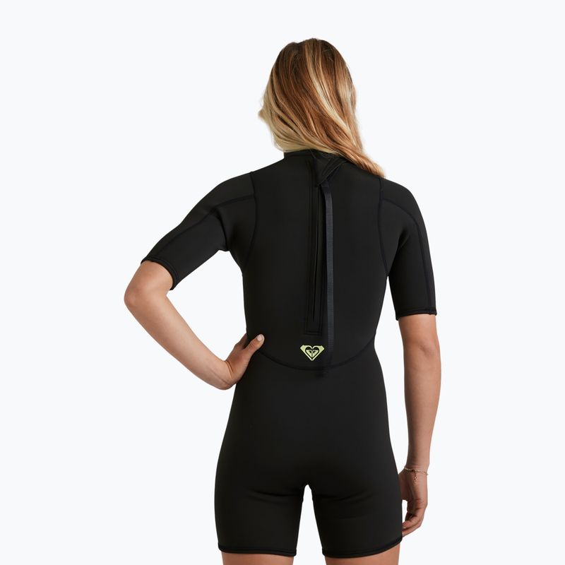Дамски неопренов костюм за плуване ROXY 2/2 mm Prologue+ SS Springsuit Flock black 3