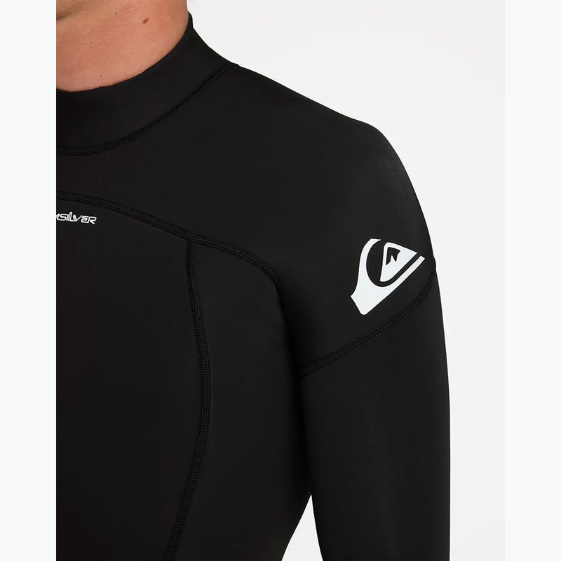 Мъжки неопренов костюм за плуване Quiksilver Prologue+ 3/2 mm Back Zip Flatlock black 5