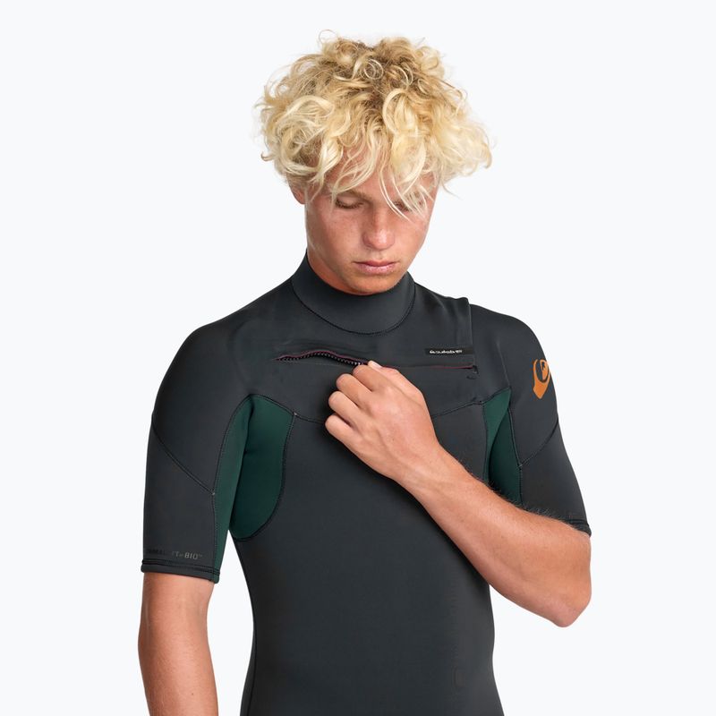 Мъжки неопренов костюм за плуване Quiksilver Everyday Sessions 2/2 mm Chest Zip SS Spring jade 4