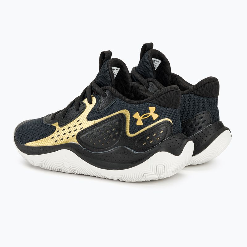 Баскетболни обувки Under Armour Jet' 23 black/metallic gold/metallic gold 3