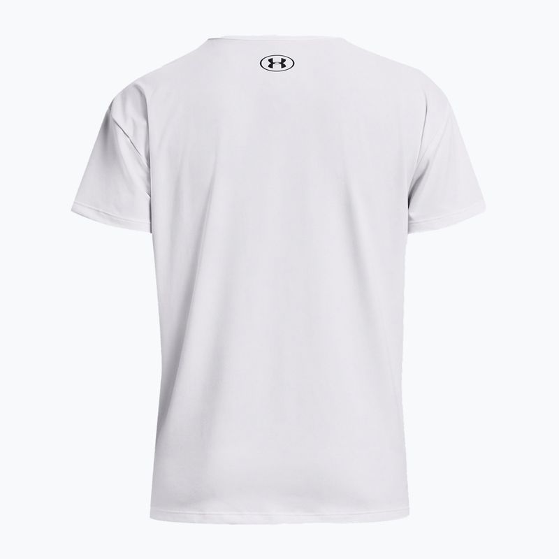 Under Armour Rush Energy 2.0 дамска тениска за тренировки бяло/черно 5