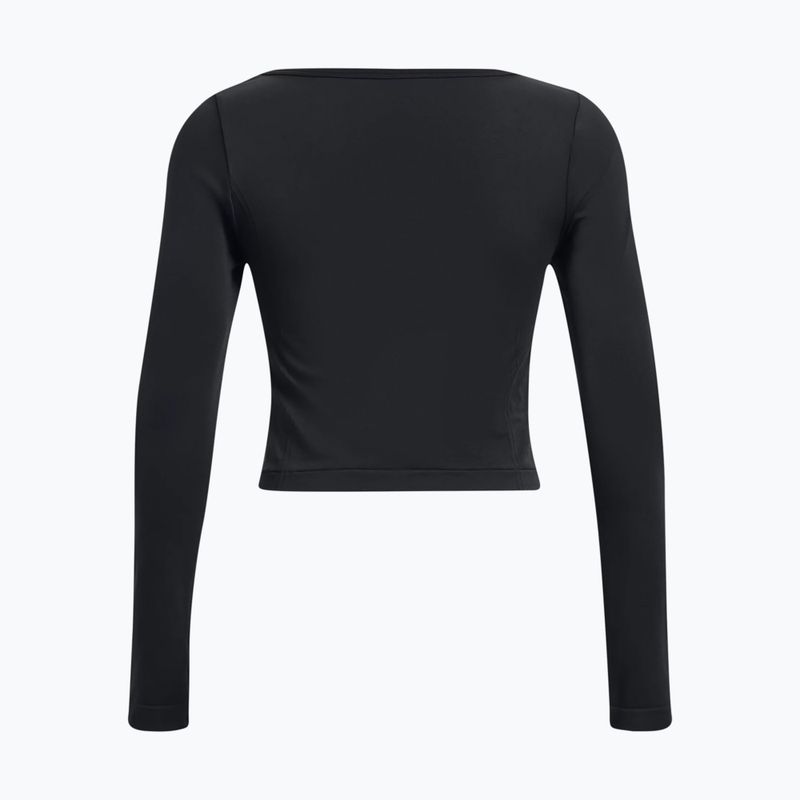 Under Armour Train Seamless черен/бял дамски тренировъчен анцуг с дълъг ръкав 5