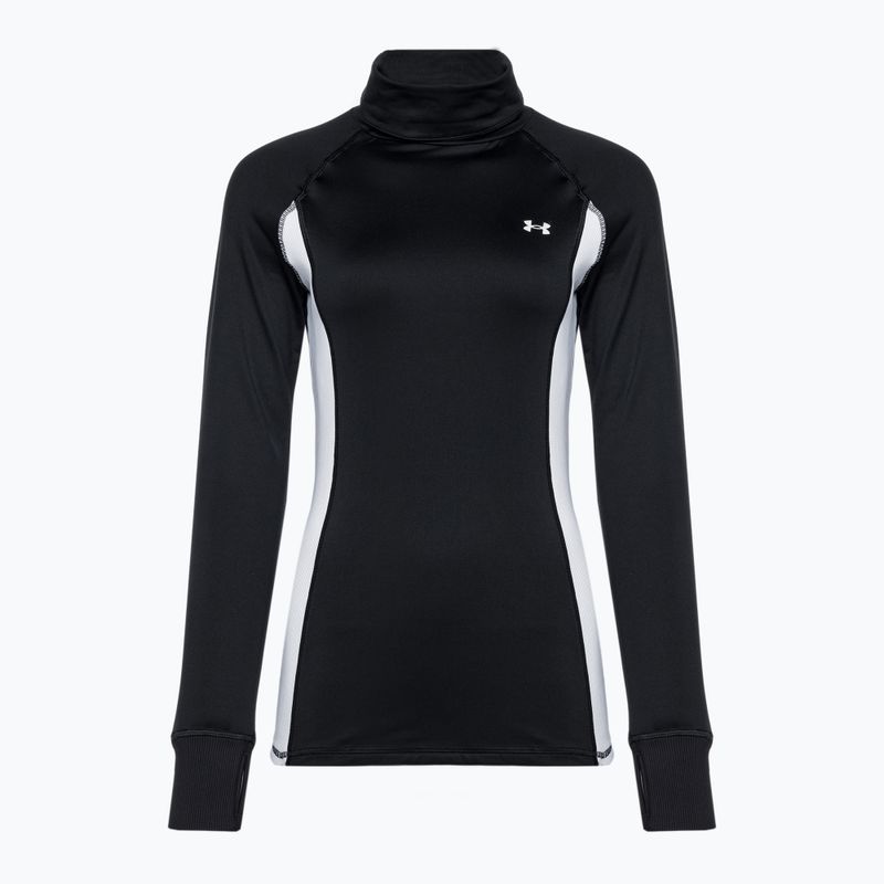 Дамски суитшърт Under Armour Train CW Funnel Neck черен/лимонено жълт/бял 4