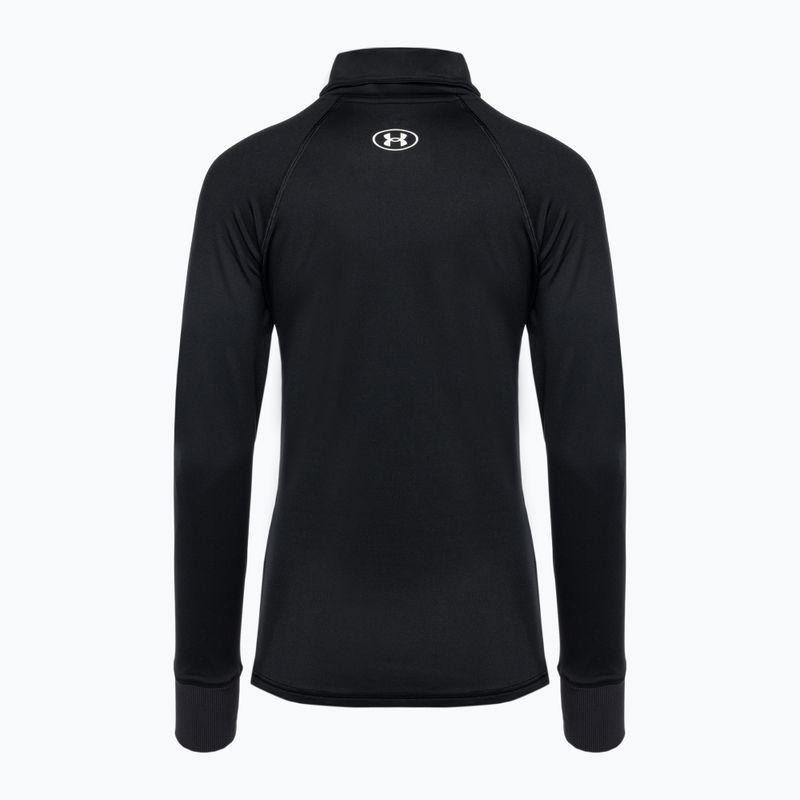 Дамски суитшърт Under Armour Train CW Funnel Neck черен/лимонено жълт/бял 5