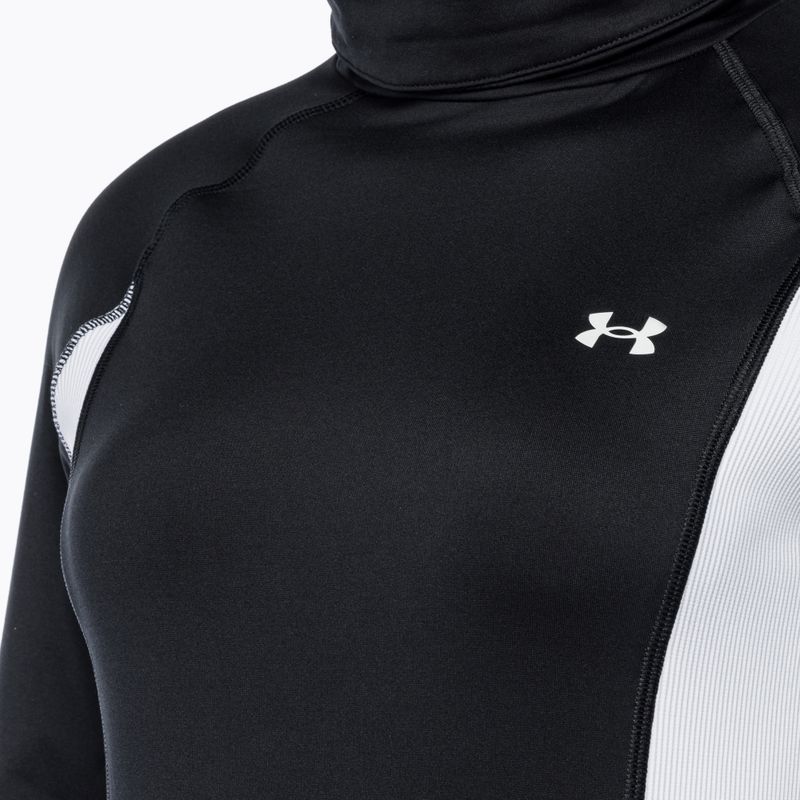 Дамски суитшърт Under Armour Train CW Funnel Neck черен/лимонено жълт/бял 6